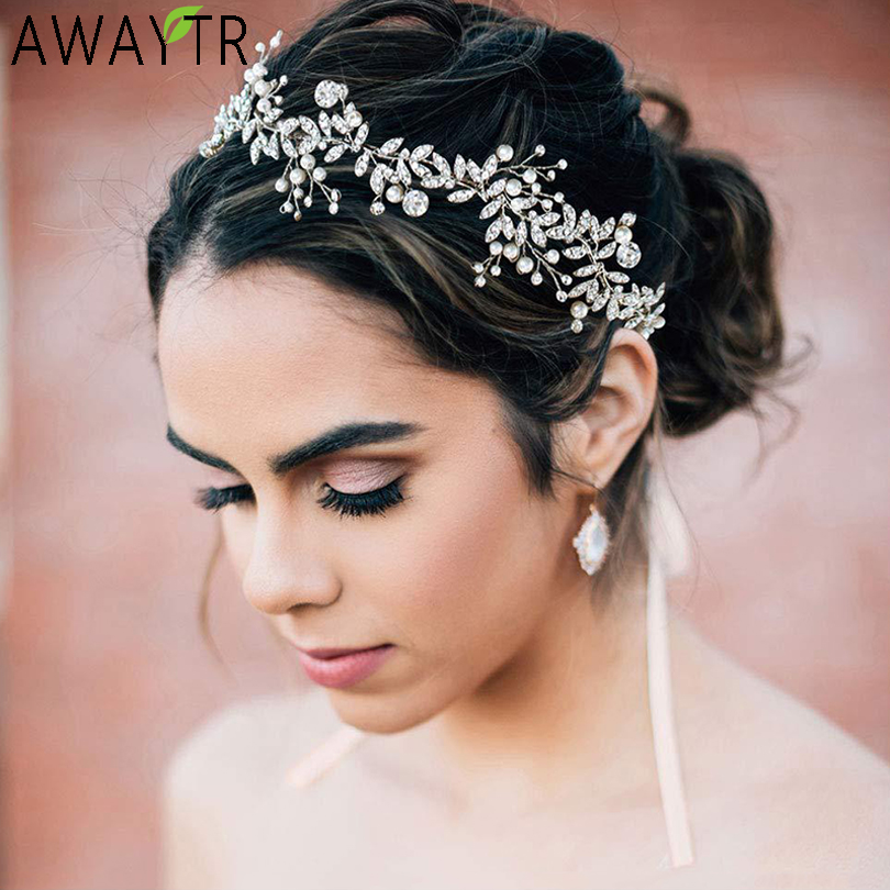 Wedding Supply Store - New Crystal Flower Headband Ribbon Bow