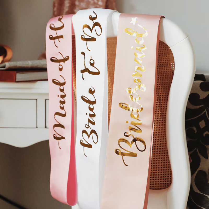 Bride Tribe Sash - Custom Bridal Sash Bachelorette Birthday Girl