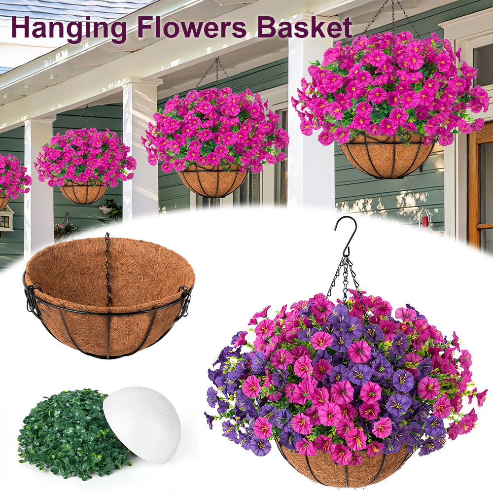 Wedding Hampers - Artificial Hanging Morning Glory Flowers with