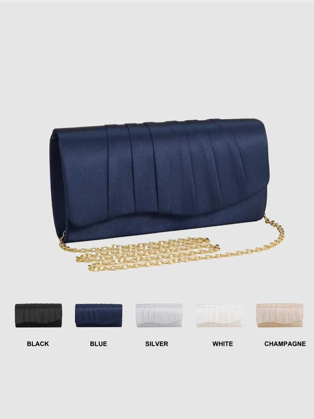 Wedding Envelopes - Ladies Dinner Bag Pleated Solid Color