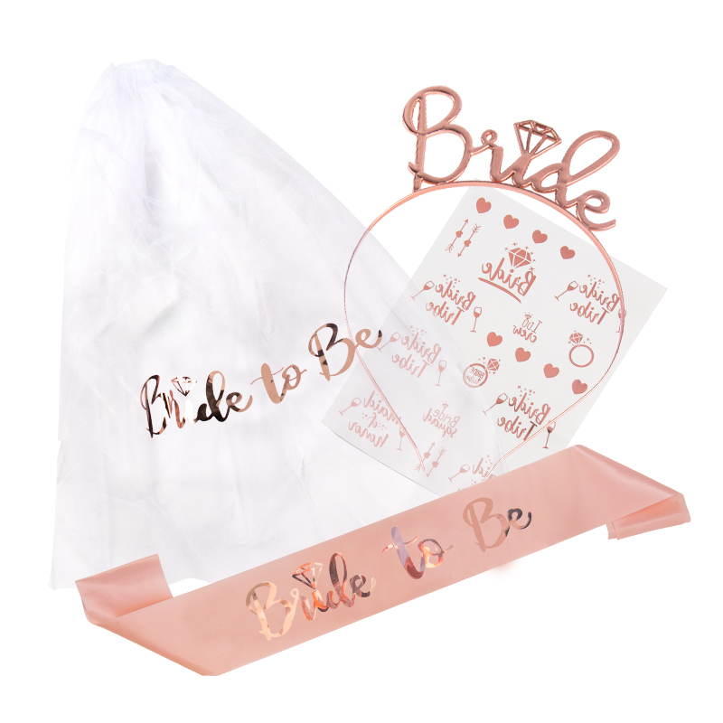 Bride Tribe Sash - Bride To Be Veil Satin Sash