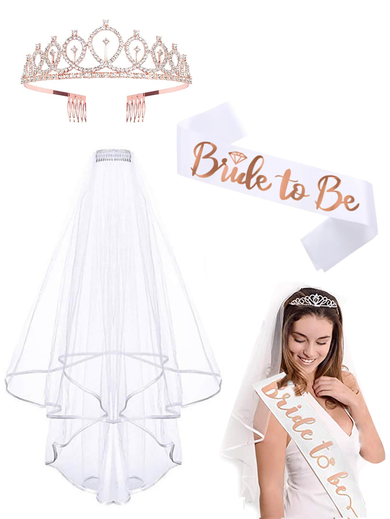Hen Party Bride to Be Set Incl - Bride Tribe Sash reseña y precio