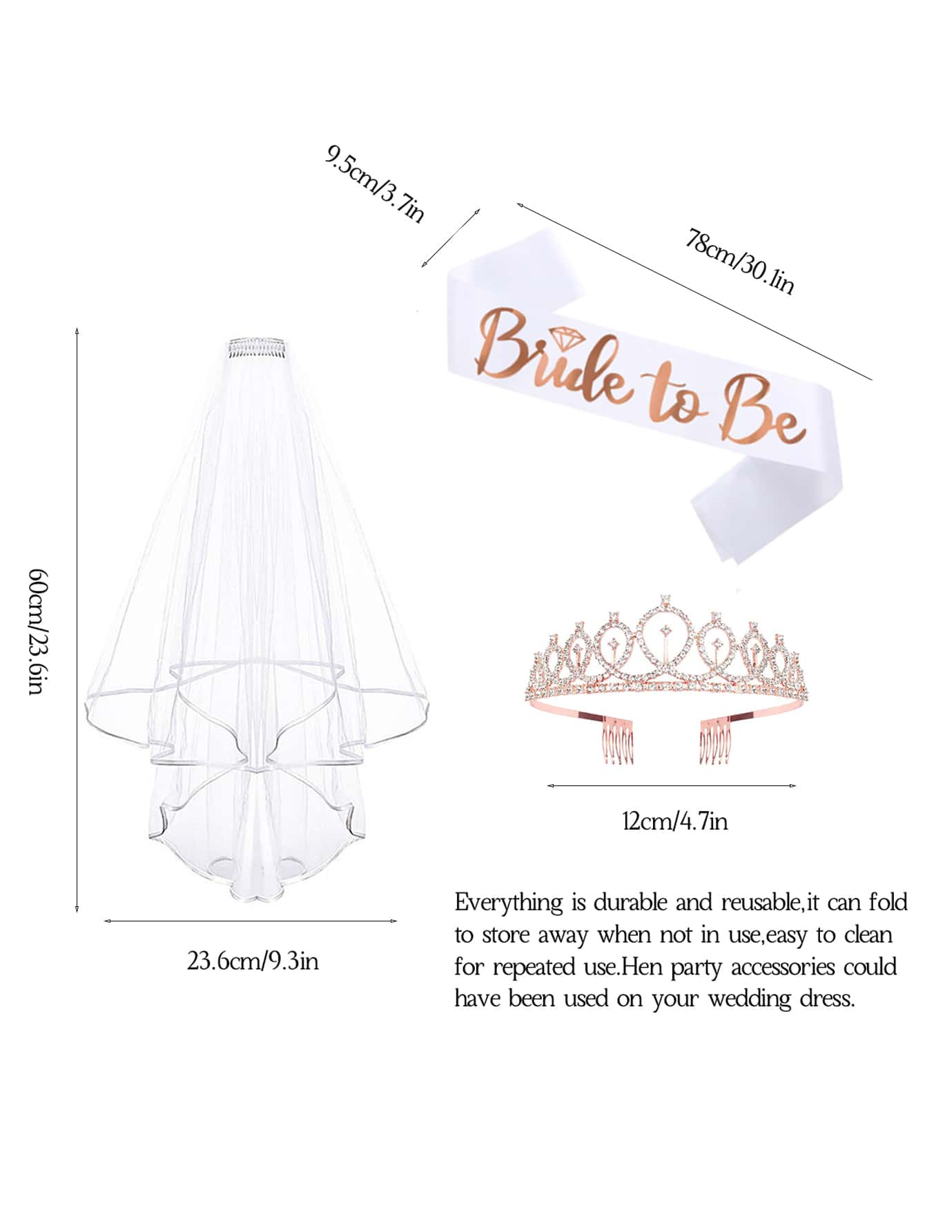 Hen Party Bride to Be Set Incl - Bride Tribe Sash reseña y precio