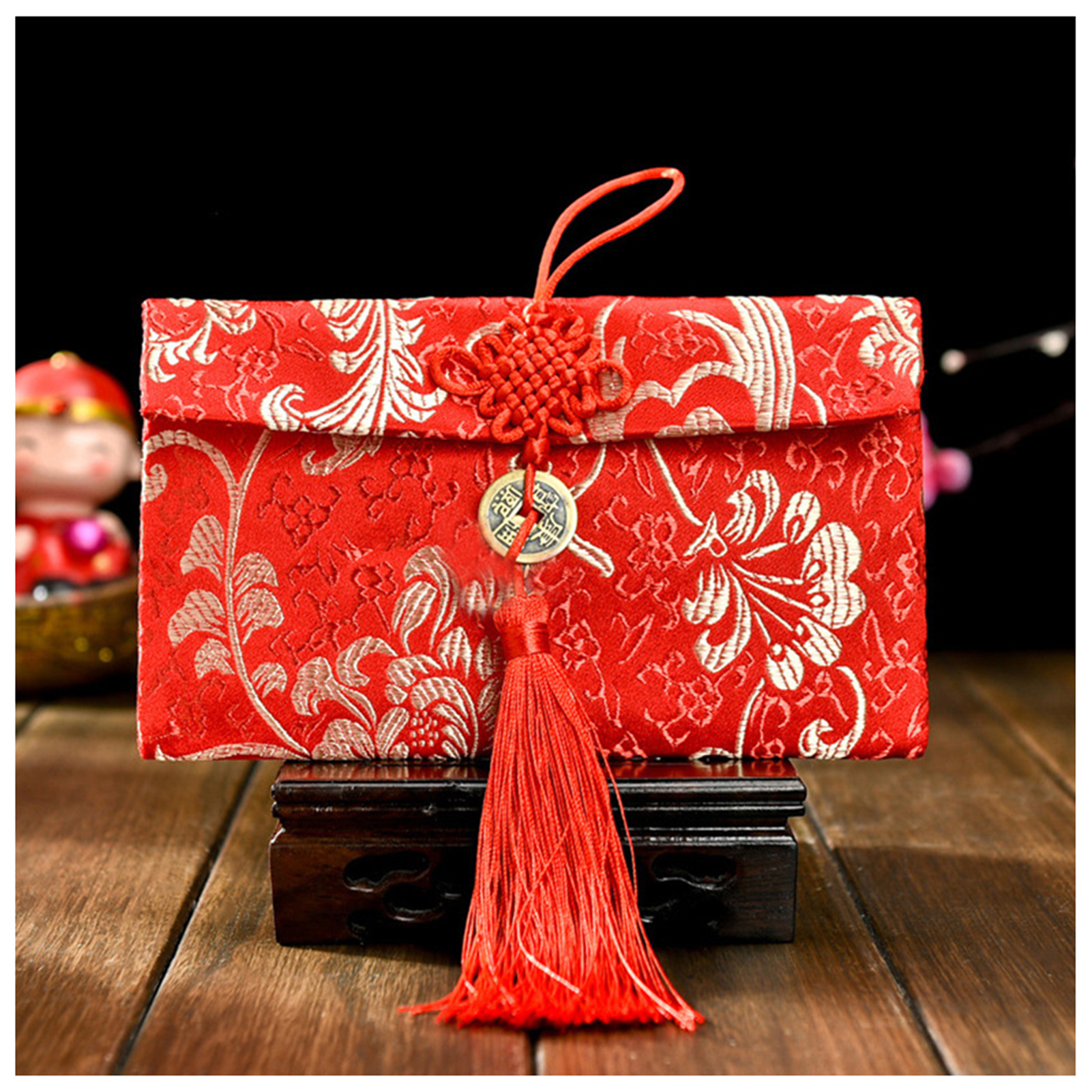 Chinese Style Brocade Red Enve - Wedding Envelopes reseña y precio