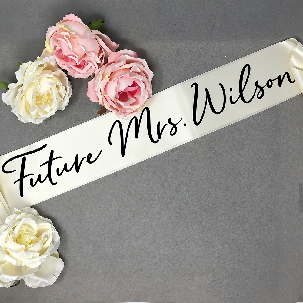 Custom Future Mrs Sash Bachelo - Bride Tribe Sash reseña y precio