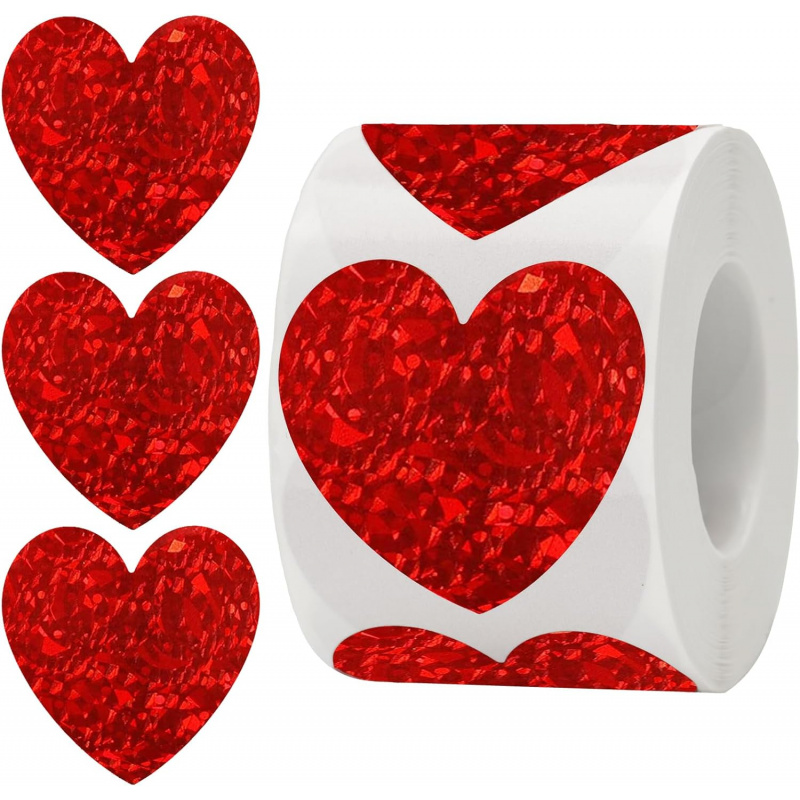 Heart Stickers - 500Pcs Valent - Wedding Envelopes reseña y precio