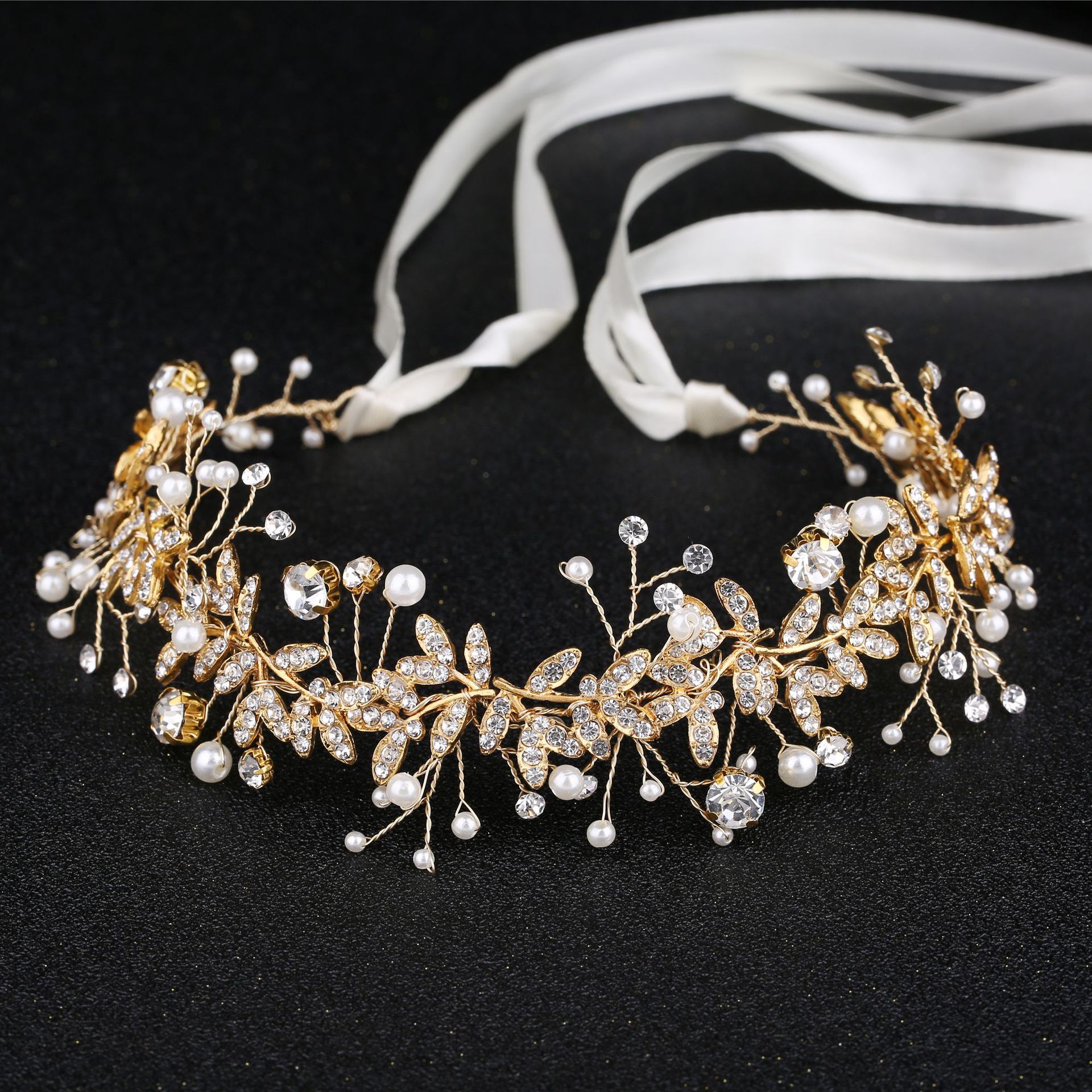 New Crystal Flower Headband Ri - Wedding Supply Store reseña y precio