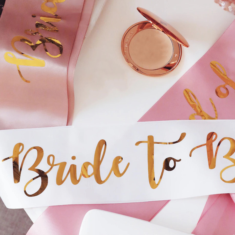 Custom Bridal Sash Bachelorett - Bride Tribe Sash reseña y precio