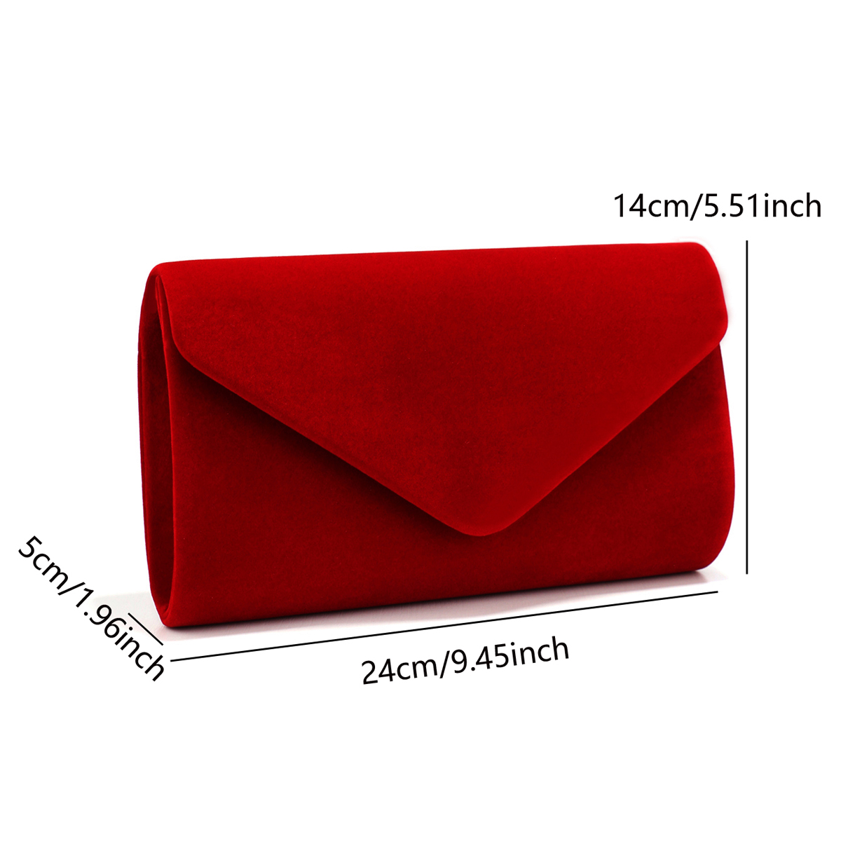 Red Color Women Evening Bags C - Wedding Envelopes reseña y precio