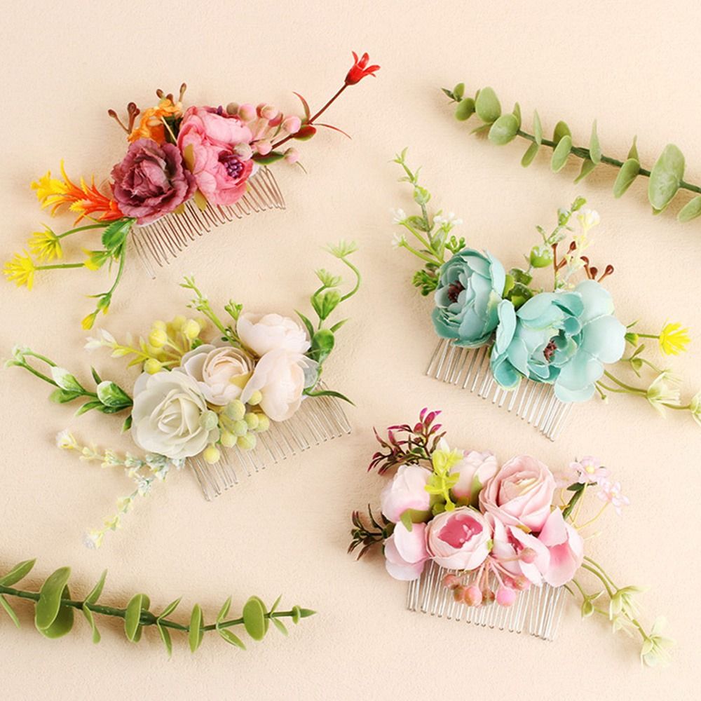 Flower Hair Comb Elegant Brida - Wedding Supply Store reseña y precio