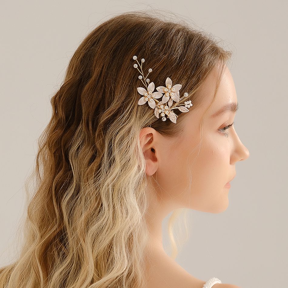 Handmade Pearl Flower Hair Cli - Wedding Supply Store reseña y precio