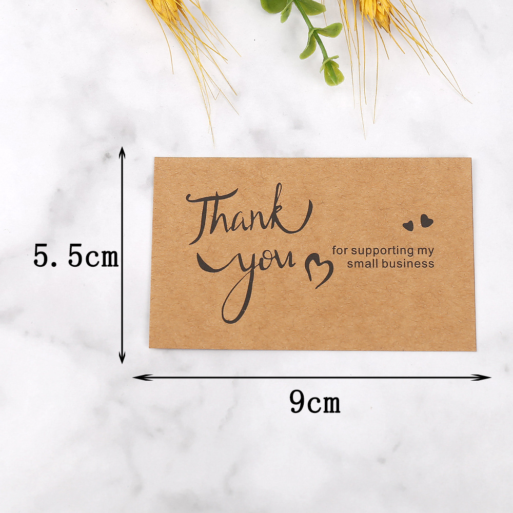 50pcs Thank You Cards Kraft Pa - Wedding/Event Supply Store reseña y precio
