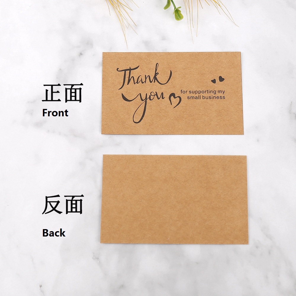 50pcs Thank You Cards Kraft Pa - Wedding/Event Supply Store reseña y precio