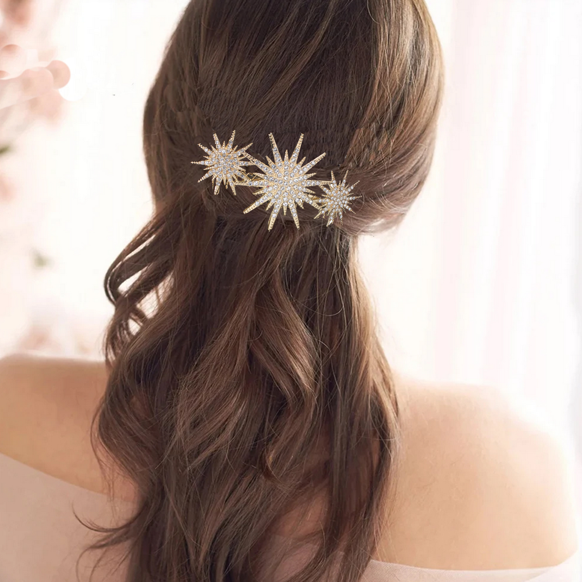 Luxury Rhinestone Star Hair Co - Wedding Supply Store reseña y precio