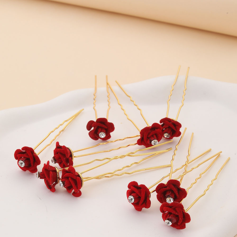 10Pcs Rose Hair Accessories We - Wedding Supply Store reseña y precio