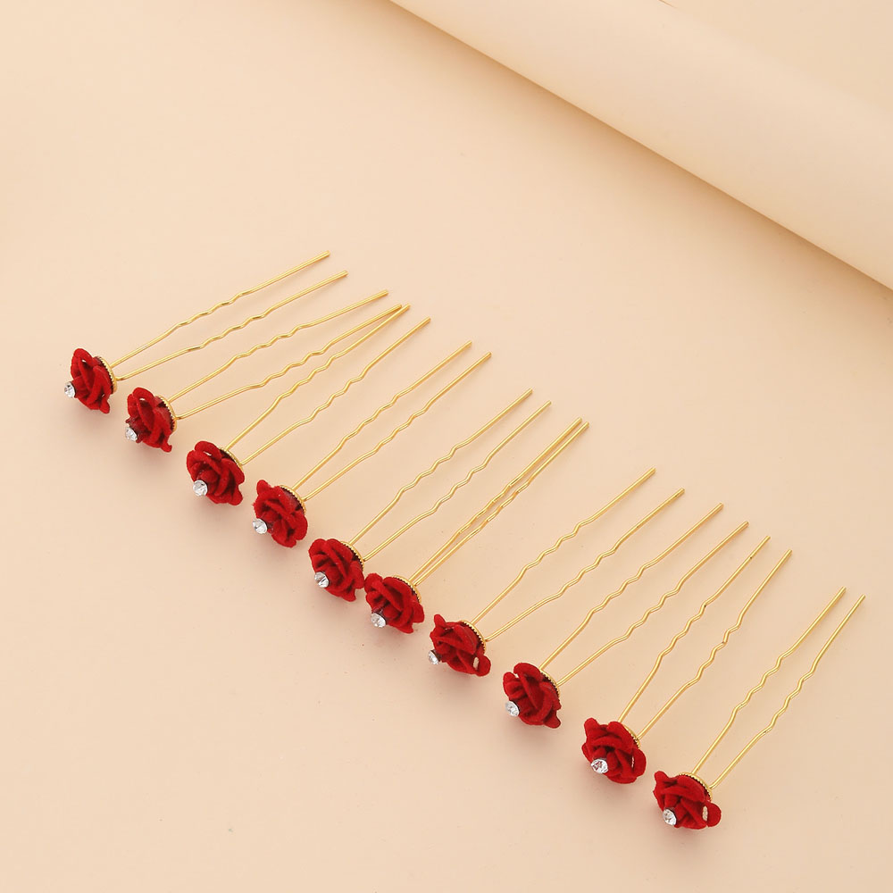 10Pcs Rose Hair Accessories We - Wedding Supply Store reseña y precio