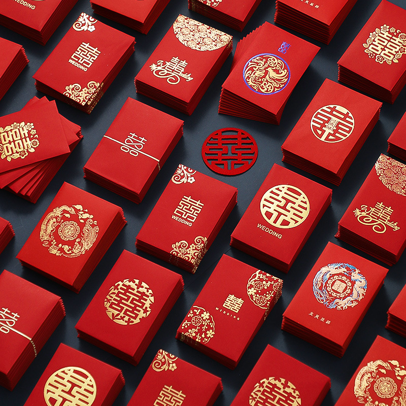 50pcs Chinese New Year Red Env - Wedding Envelopes reseña y precio