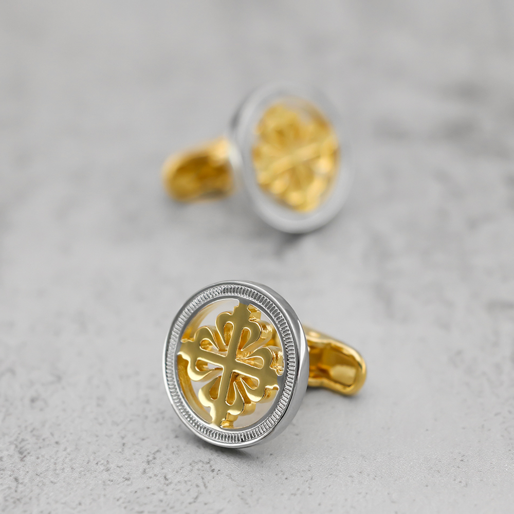 Luxury Iris Flower Cufflinks H - Wedding Supply Factory reseña y precio