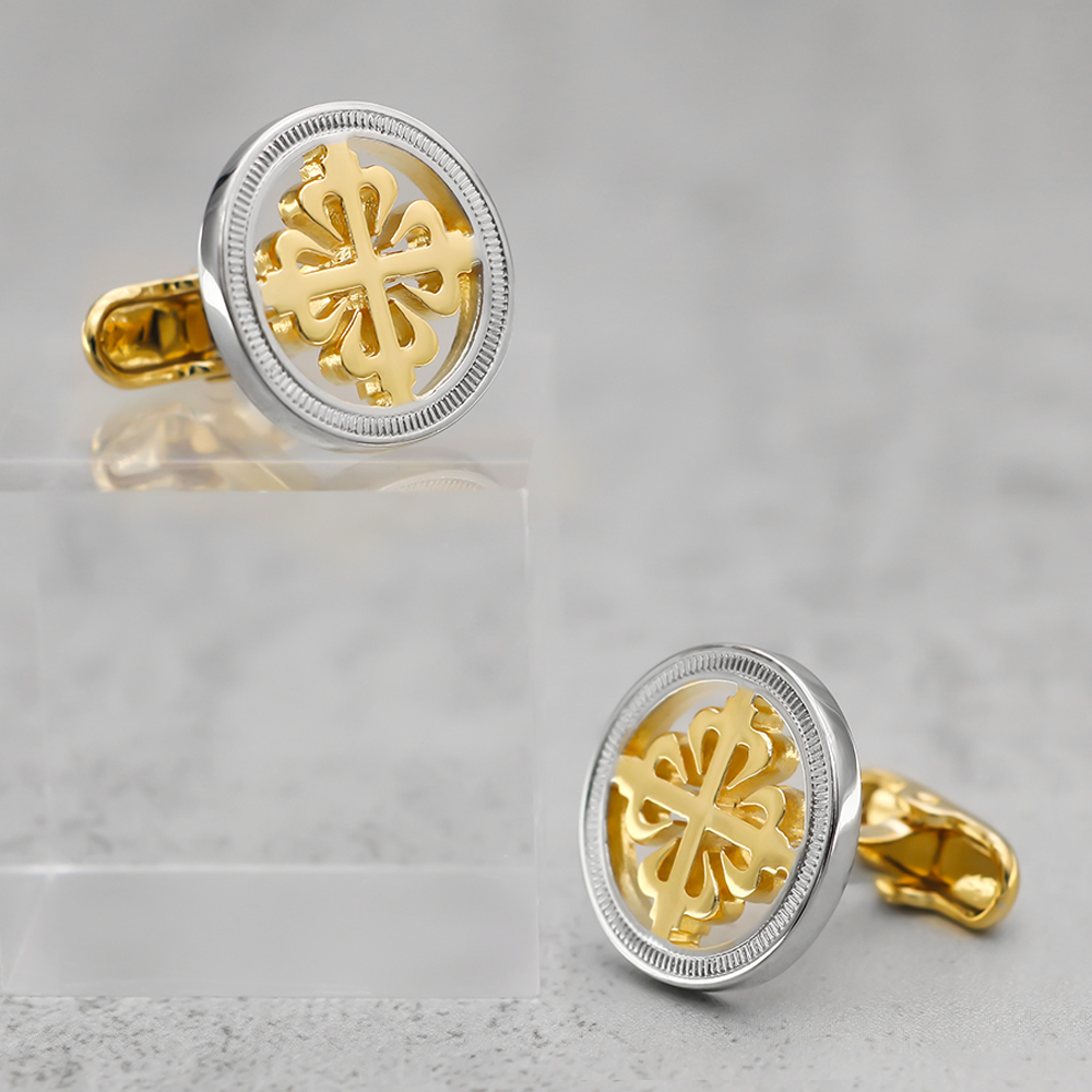 Luxury Iris Flower Cufflinks H - Wedding Supply Factory reseña y precio