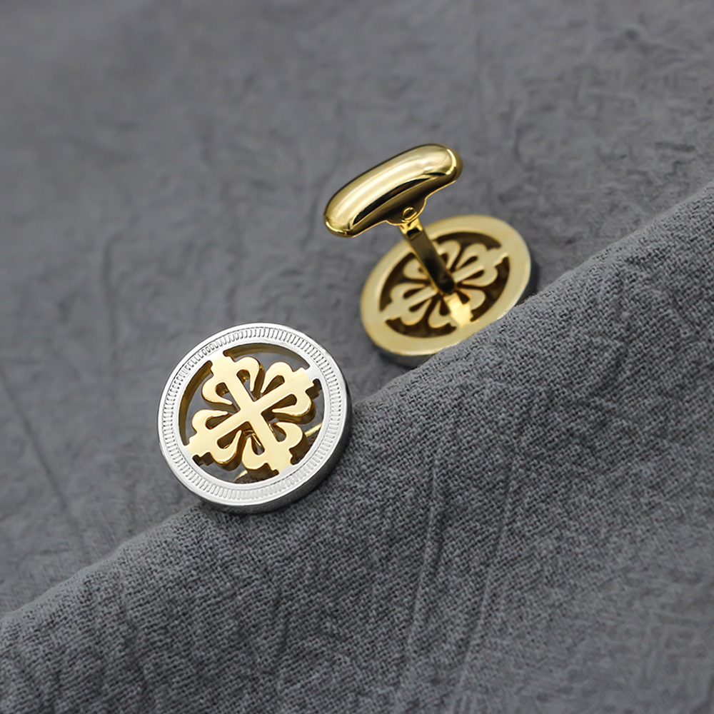 Luxury Iris Flower Cufflinks H - Wedding Supply Factory reseña y precio