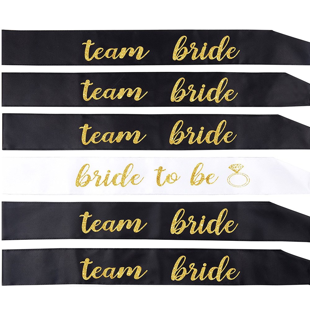 1set Wedding Bride To Be Team  - Bride Tribe Sash reseña y precio