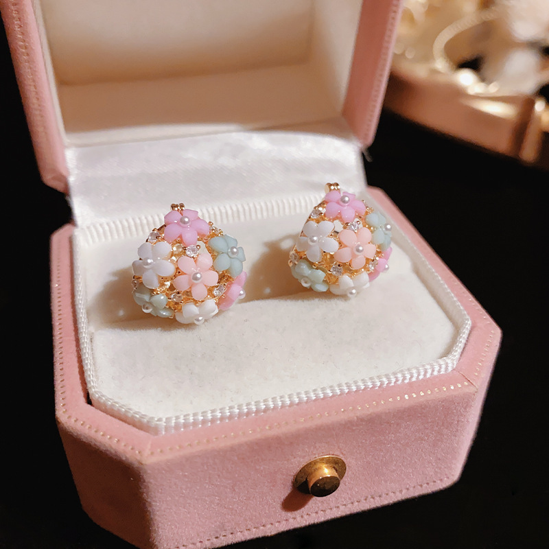 Fashionable Zircon Pearl Flowe - Wedding Hampers reseña y precio