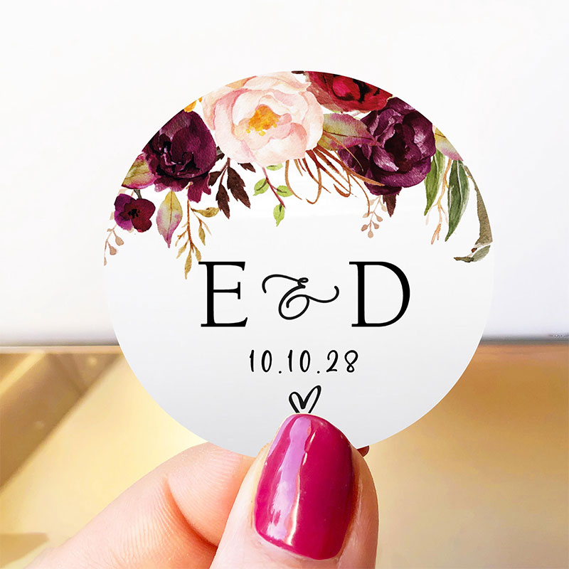 Personalized Floral Monogram W - Wedding Envelopes reseña y precio