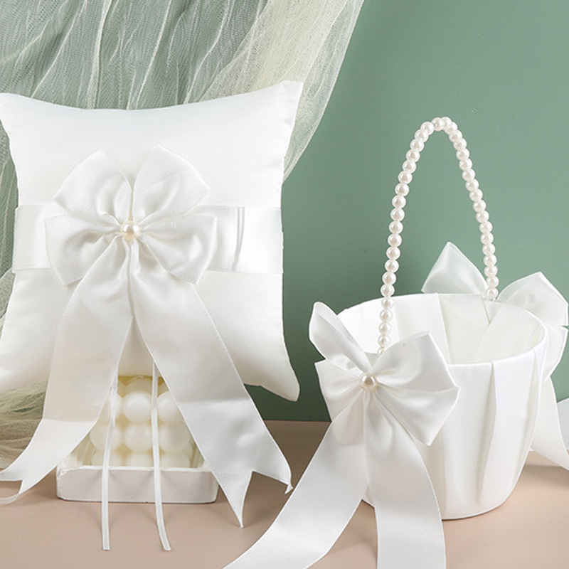 Flower Girl Basket Ring Bearer - Wedding Hampers reseña y precio
