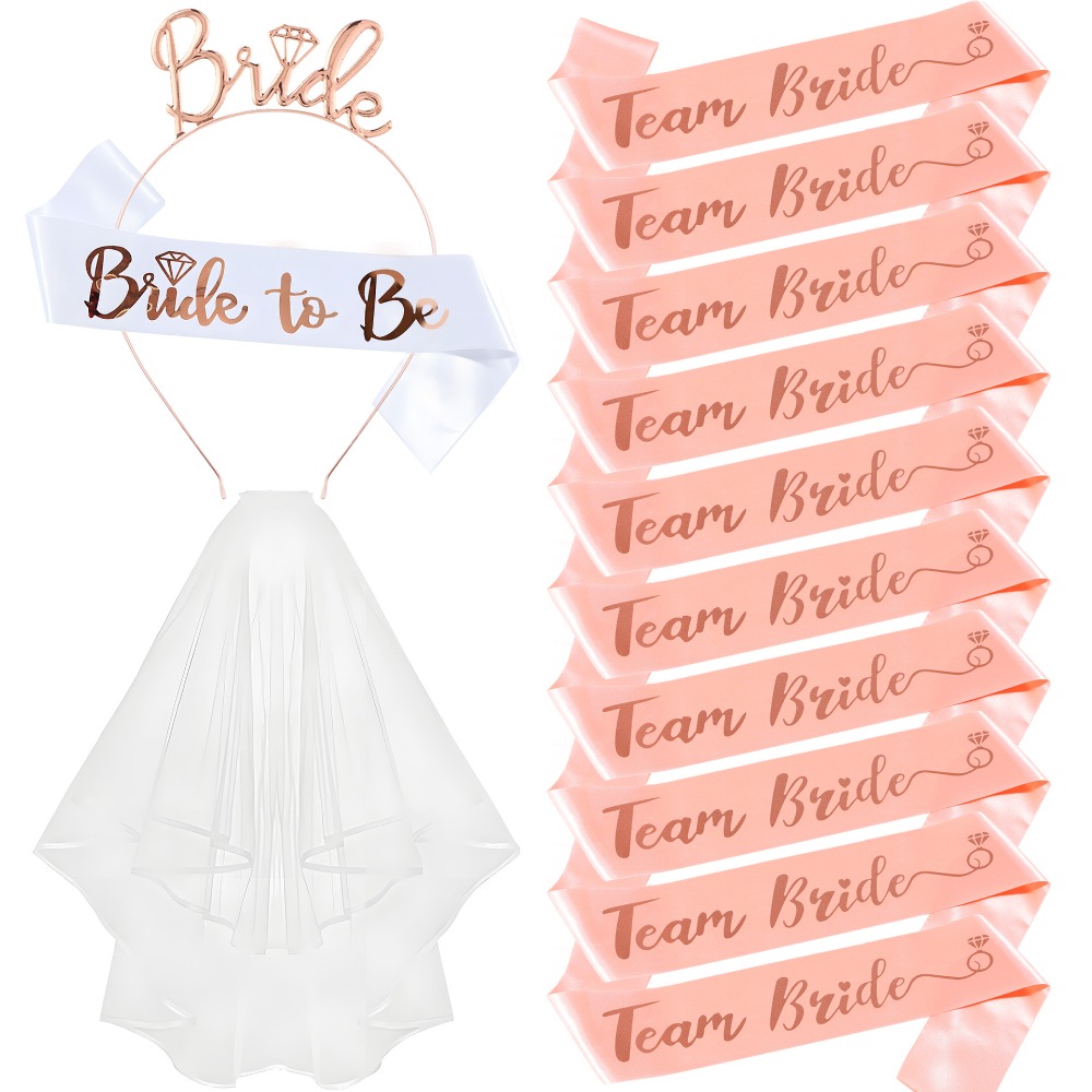 Set 13pcs Bachelorette Party S - Bride Tribe Sash reseña y precio