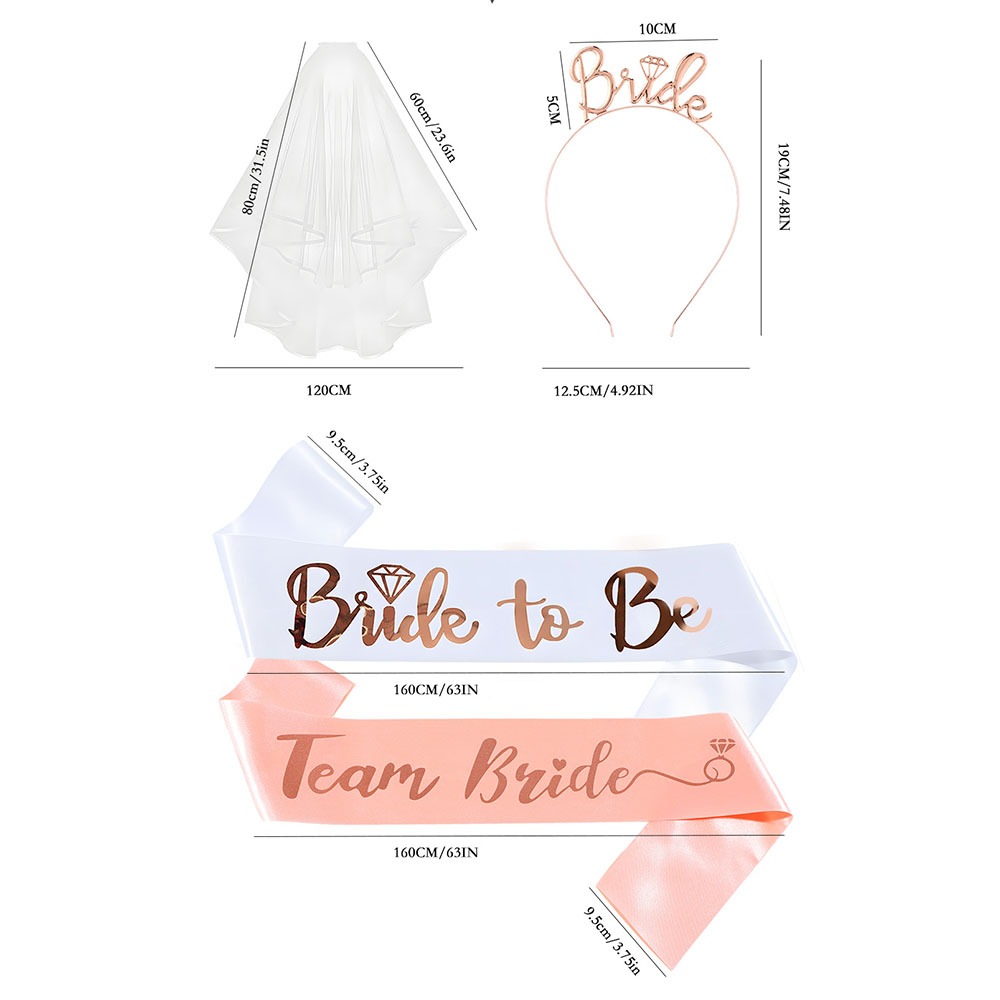 Set 13pcs Bachelorette Party S - Bride Tribe Sash reseña y precio