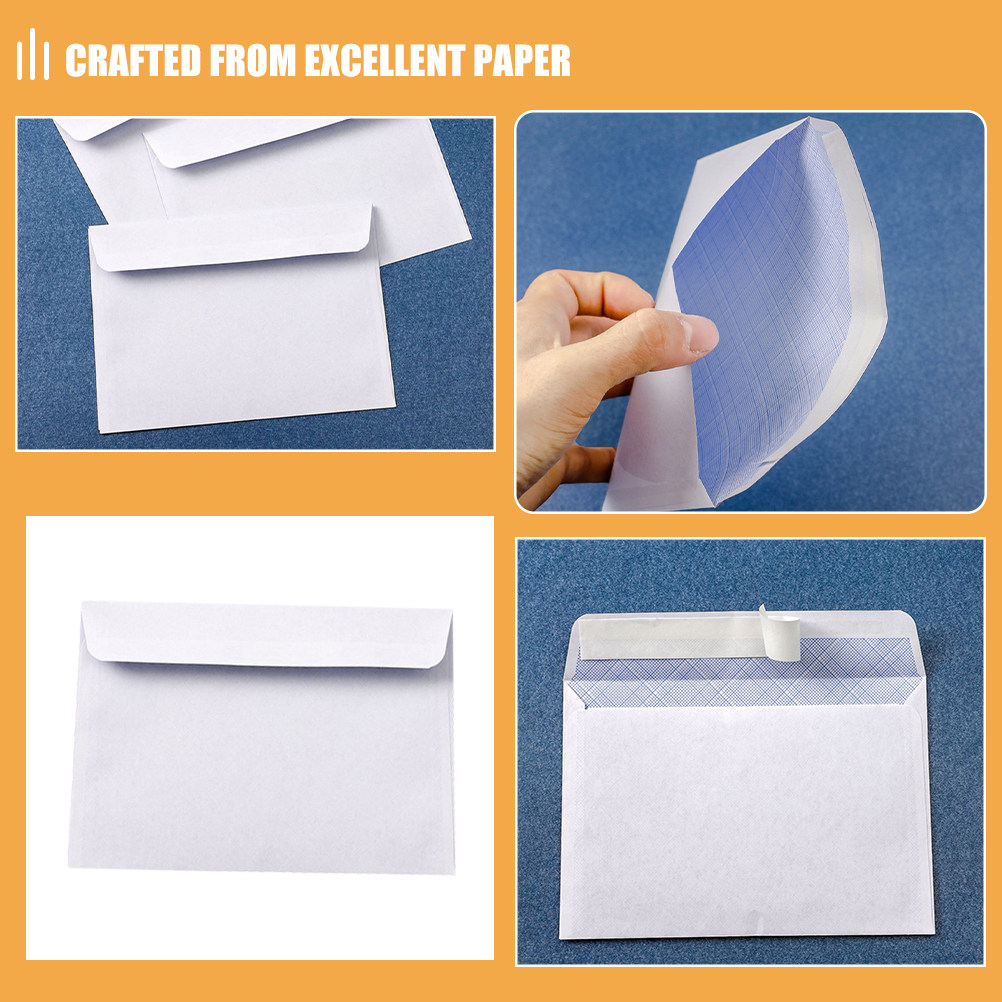 100Pcs Letter Size White Envel - Wedding Envelopes reseña y precio