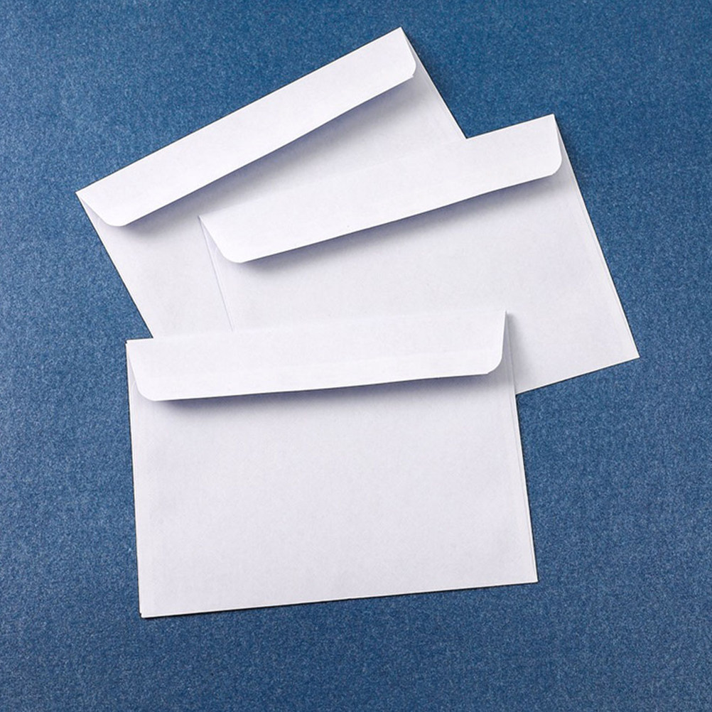 100Pcs Letter Size White Envel - Wedding Envelopes reseña y precio