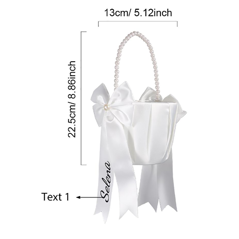 Custom Name Flower Girl Basket - Wedding Hampers reseña y precio