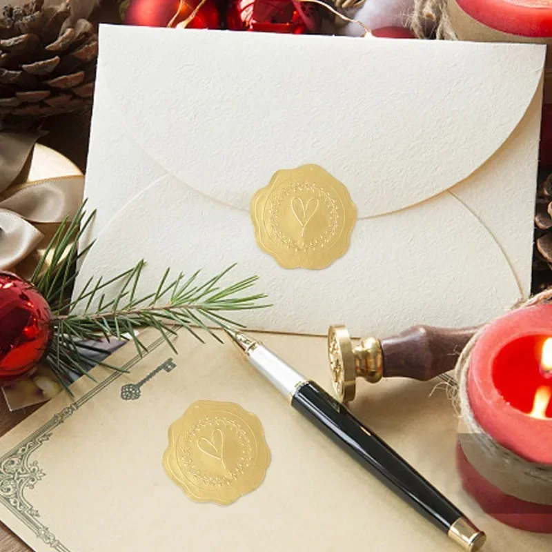 25/100Pcs Gold Embossed Heart  - Wedding Envelopes reseña y precio