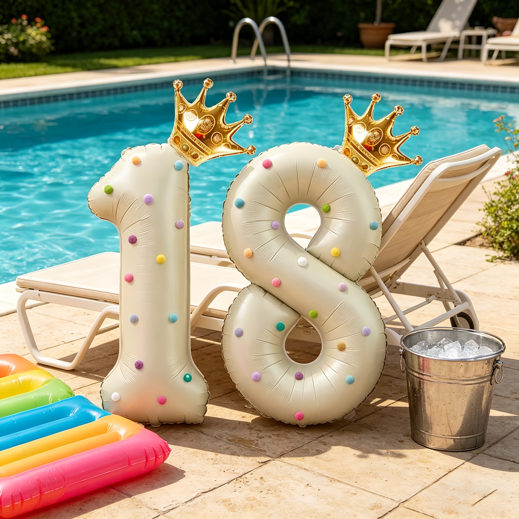 Large 40inch Cream-Colored Num - Wedding/Event Supply Store reseña y precio