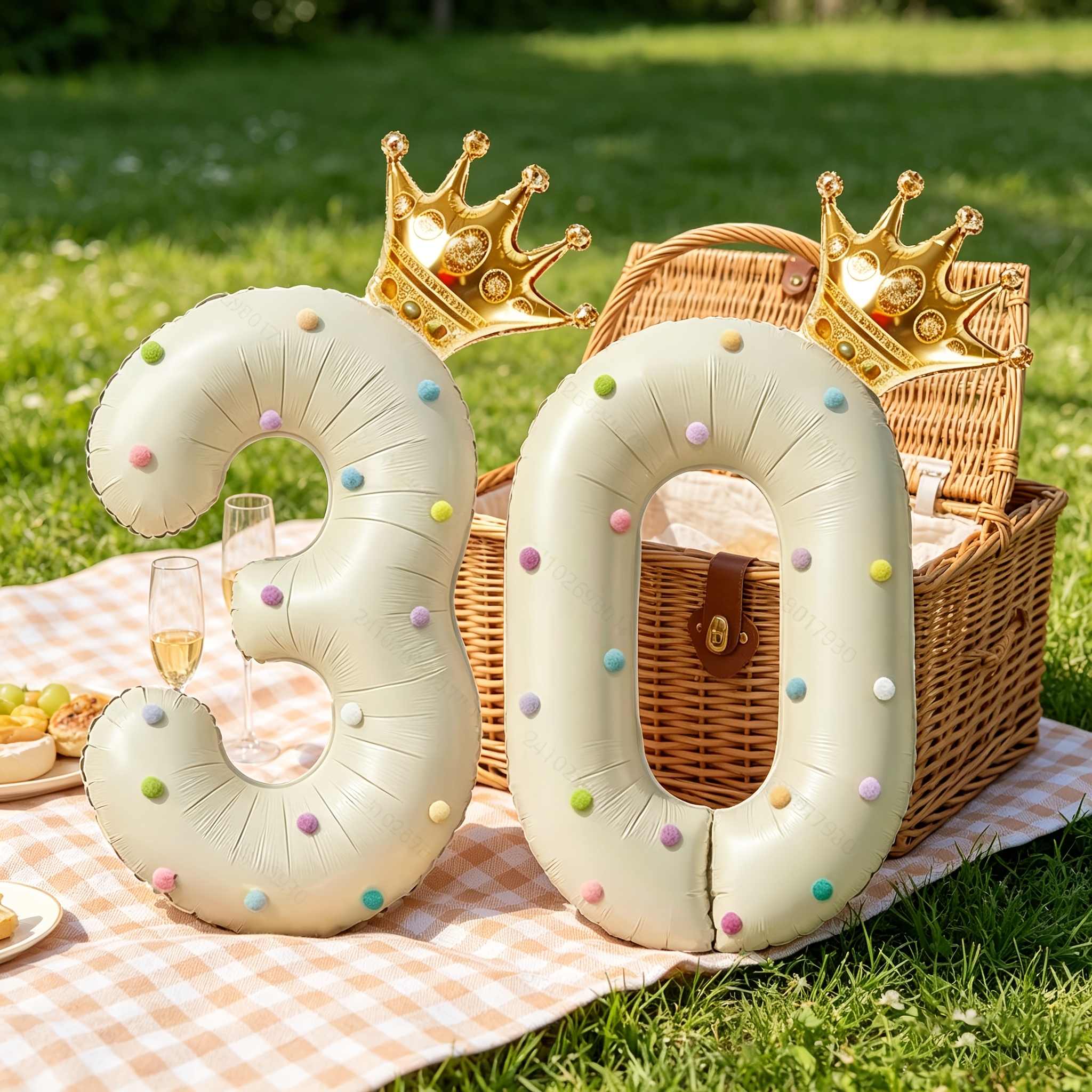 Large 40inch Cream-Colored Num - Wedding/Event Supply Store reseña y precio