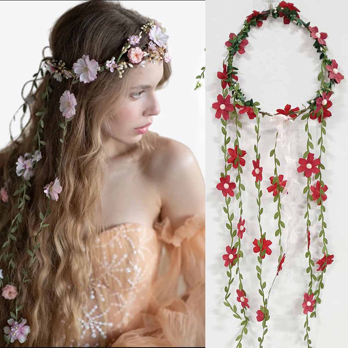 Bohemian Rattan Flower Vines C - Wedding Supply Store reseña y precio