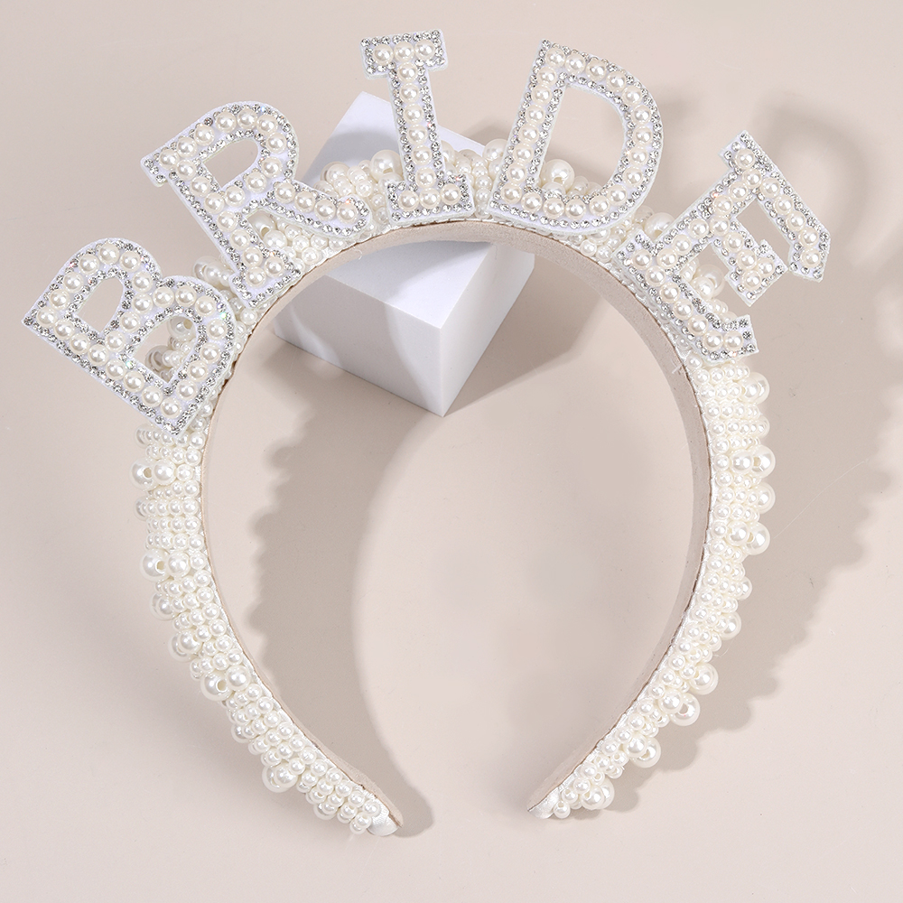 Pearl Headband Diadem Luxury B - Wedding Supply Store reseña y precio