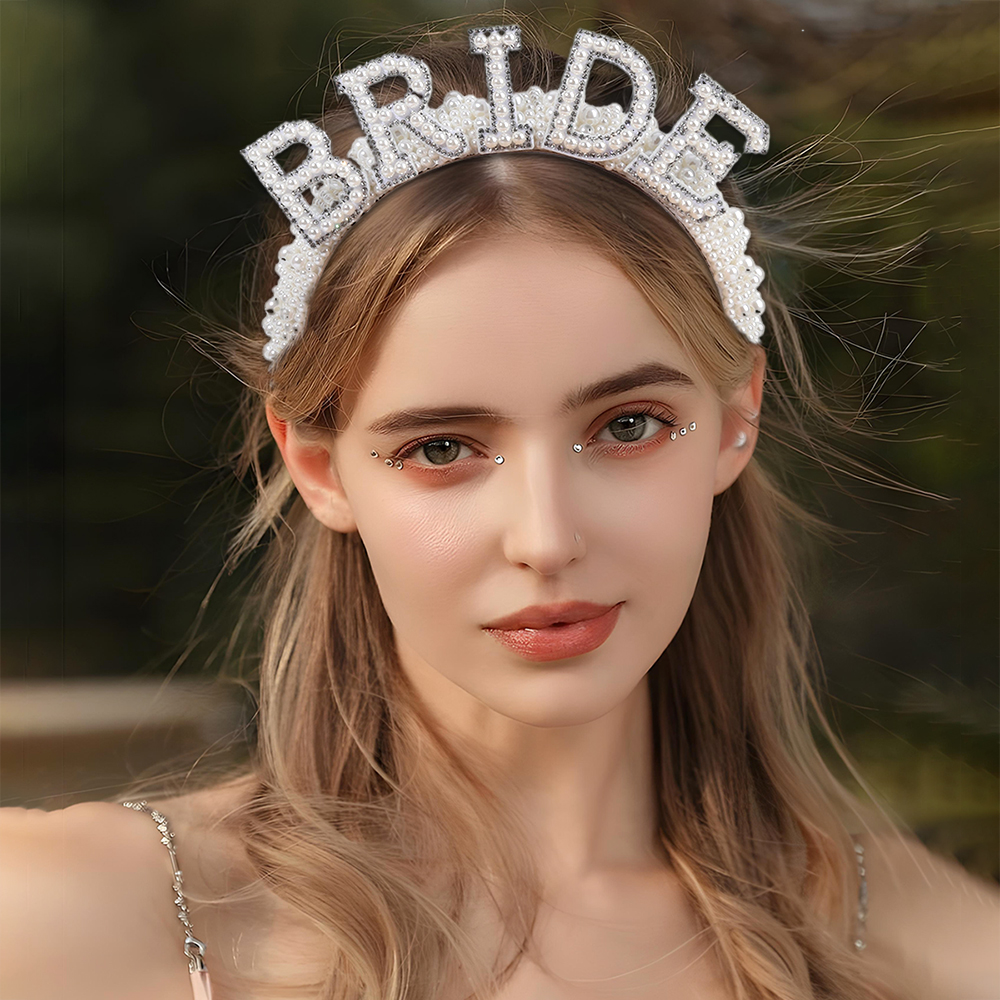 Pearl Headband Diadem Luxury B - Wedding Supply Store reseña y precio