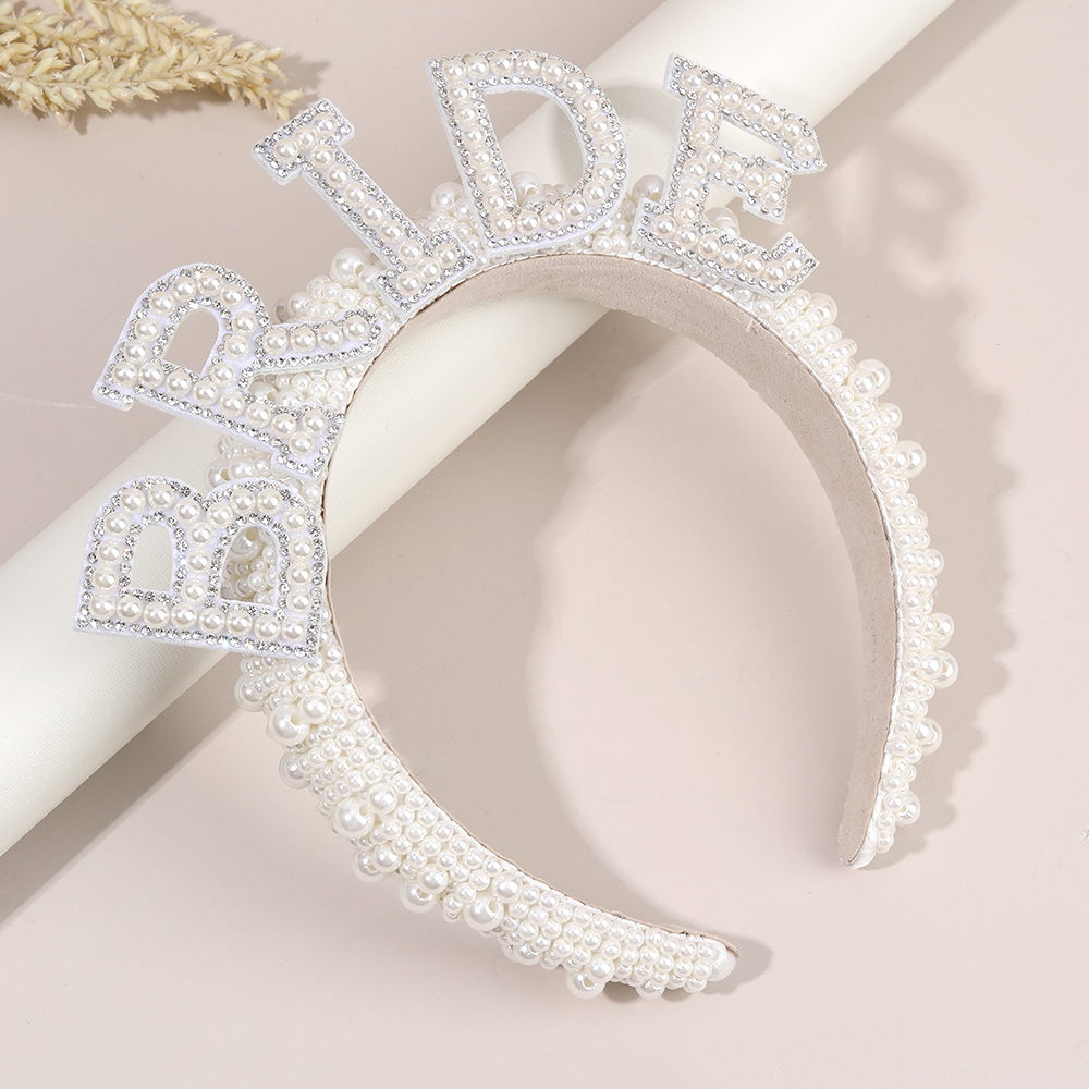 Pearl Headband Diadem Luxury B - Wedding Supply Store reseña y precio