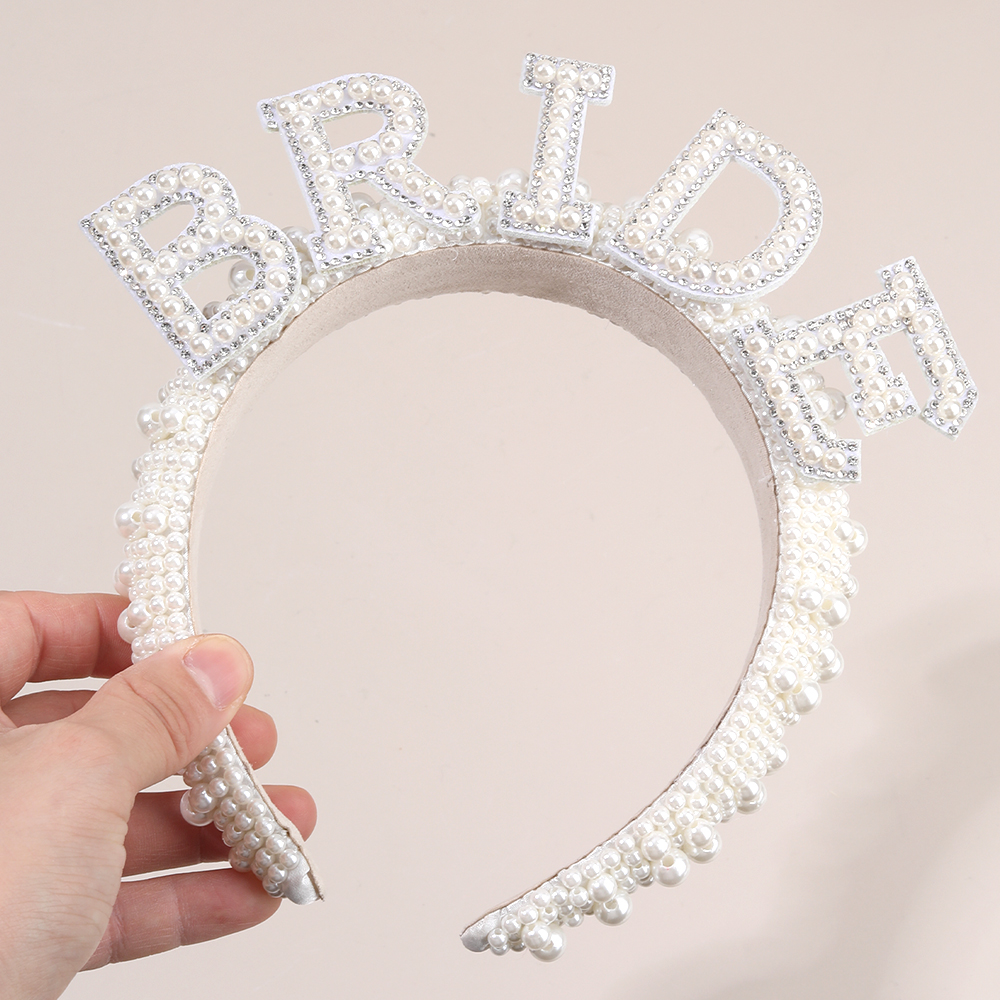 Pearl Headband Diadem Luxury B - Wedding Supply Store reseña y precio
