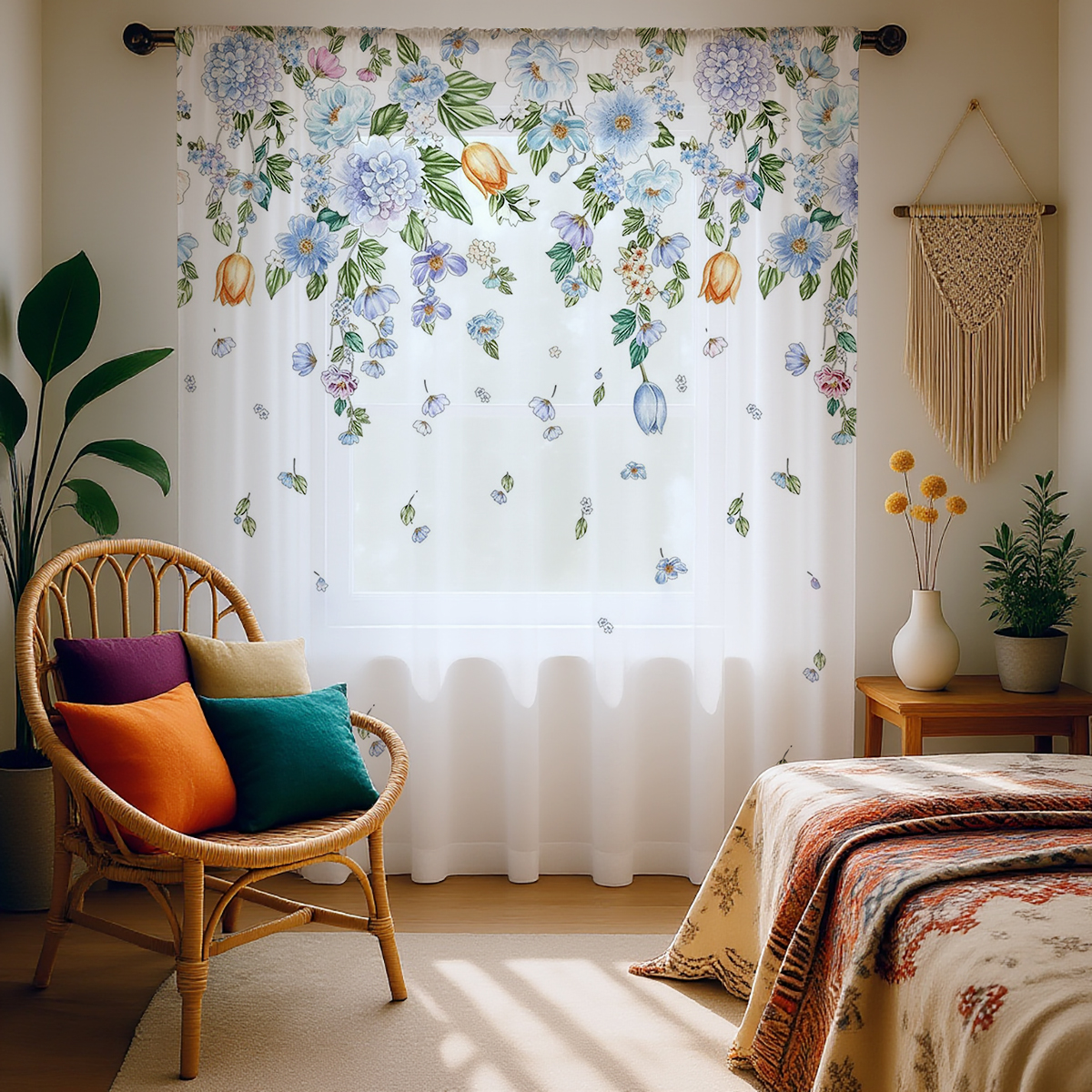 Floral Sheer Curtain, Good Qua - Good Floral & Wedding Decor Supply Photos reseña y precio