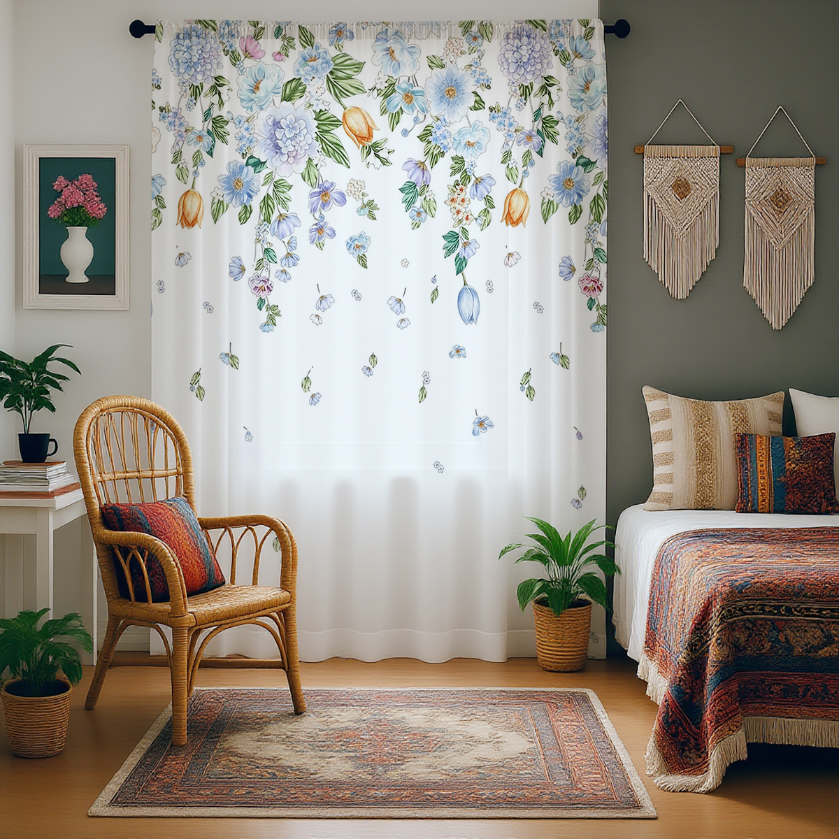 Floral Sheer Curtain, Good Qua - Good Floral & Wedding Decor Supply Photos reseña y precio