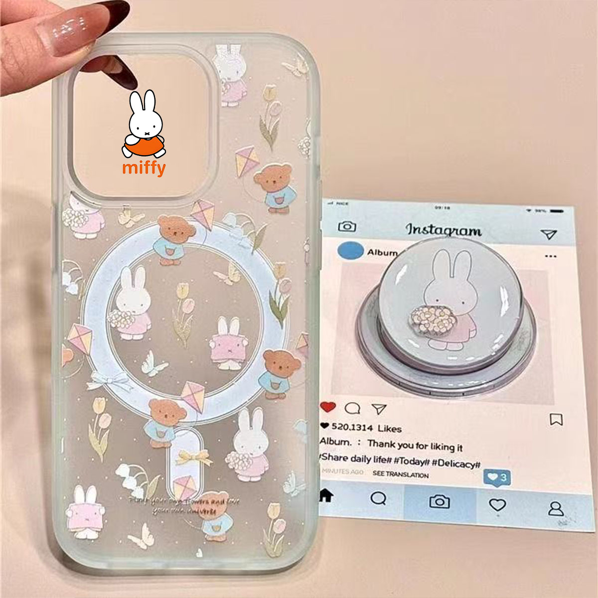 Cute Miffy Collectible MagSafe - Good Floral & Wedding Decor Supply Photos reseña y precio