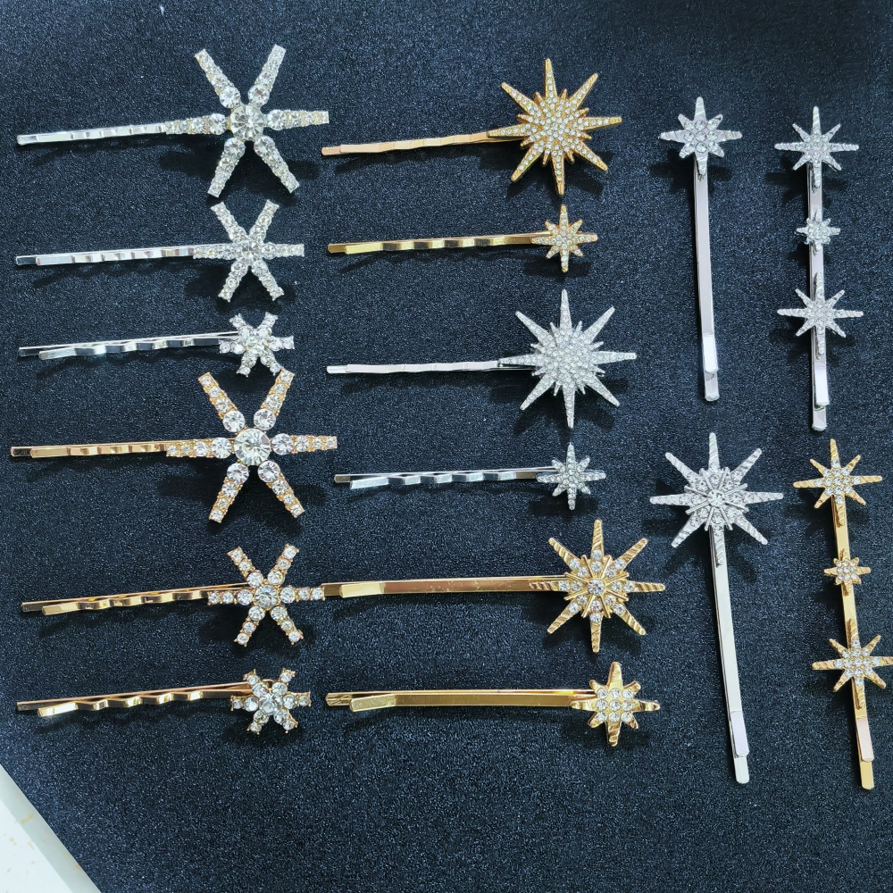 Crystal Star Hair Clip Pins Fo - Wedding Supply Store reseña y precio