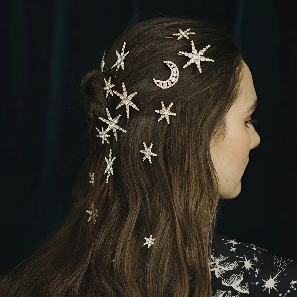 Crystal Star Hair Clip Pins Fo - Wedding Supply Store reseña y precio