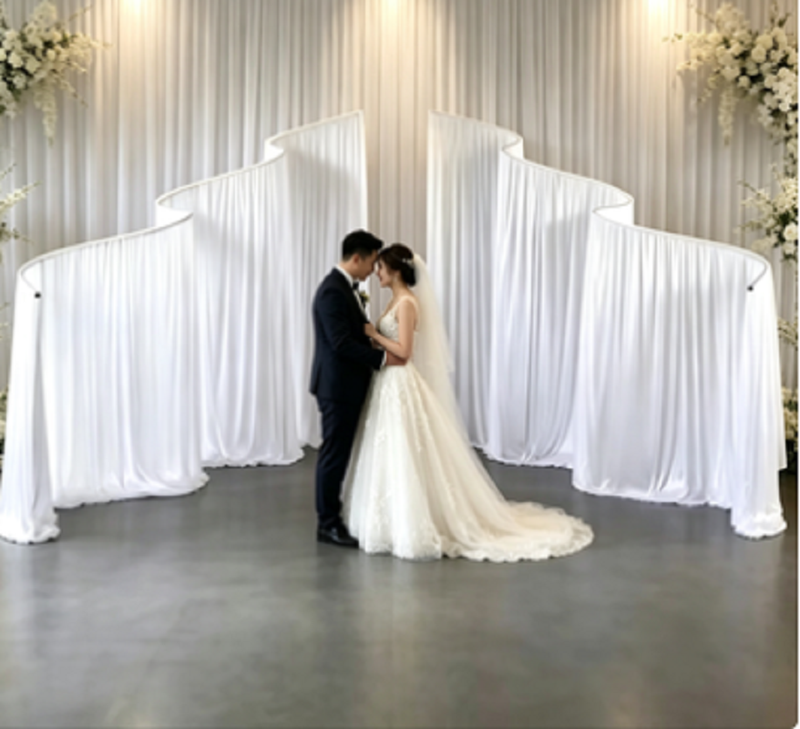 Wave Shape Metal Iron Arch Sta - Wedding/Event Supply Store reseña y precio