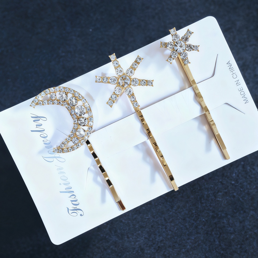 3Pcs/set Crystal Side Hair Cli - Wedding Supply Store reseña y precio