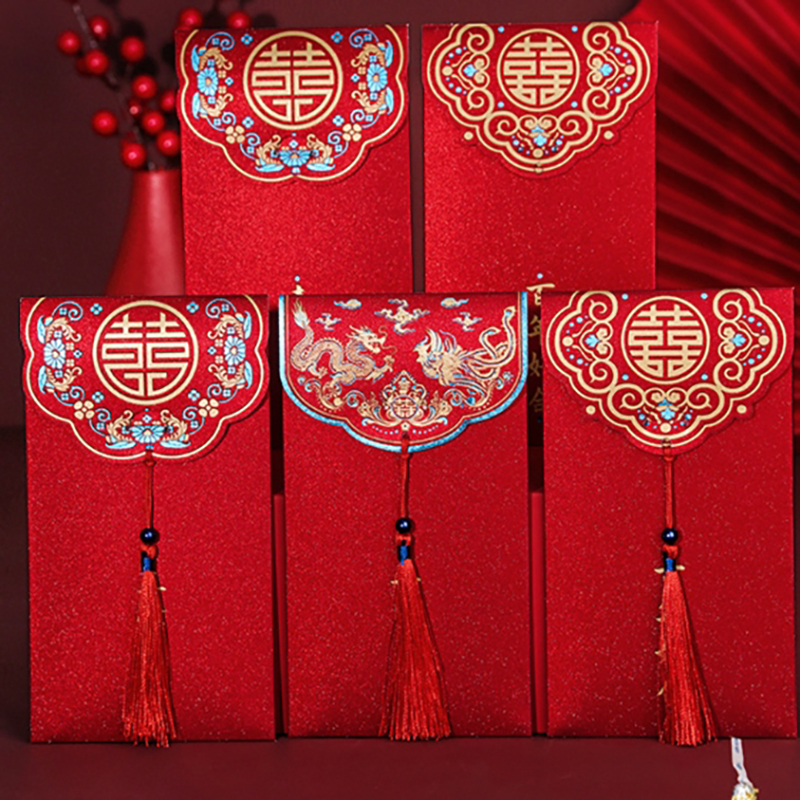 10pcs Traditional Chinese Wedd - Wedding Envelopes reseña y precio