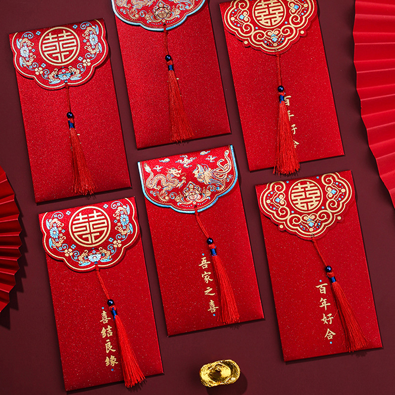 10pcs Traditional Chinese Wedd - Wedding Envelopes reseña y precio
